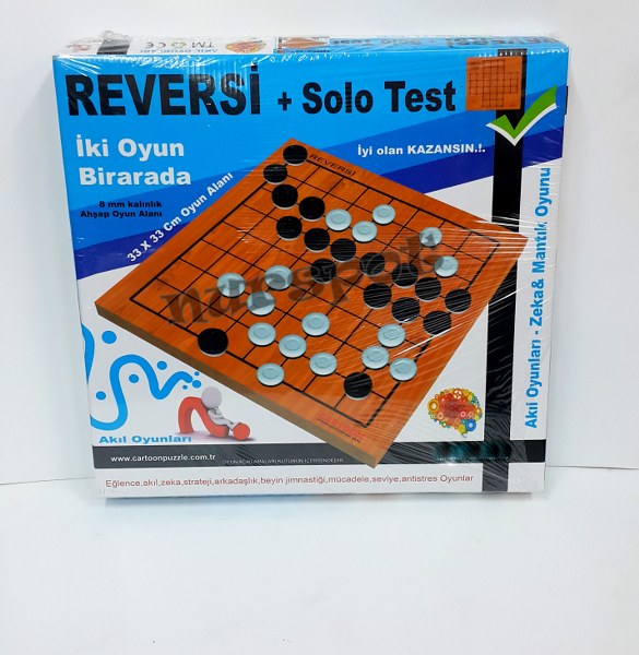 toptan solo test ve reversi oyun takımı büyük kutu