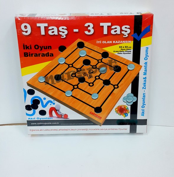 toptan akıl oyunları 9 taş ve 3 taş 