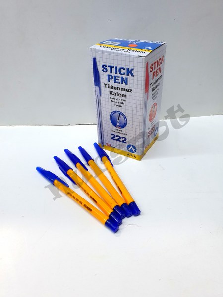 toptan tükenmez kalem 50 li sarı gövde   222 s
