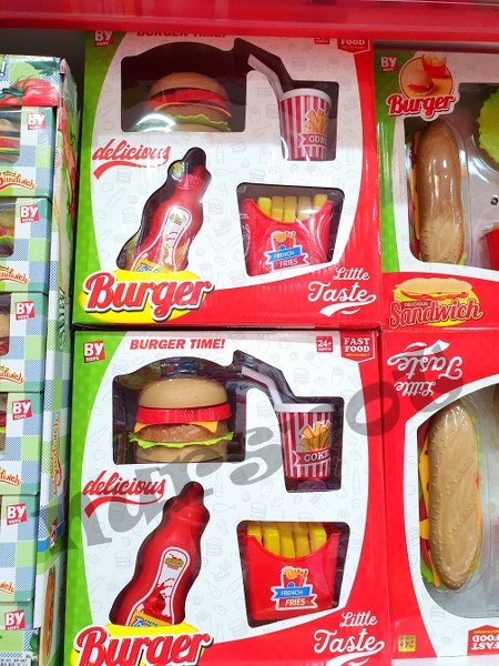 toptan oyuncak mini hamburger seti    569