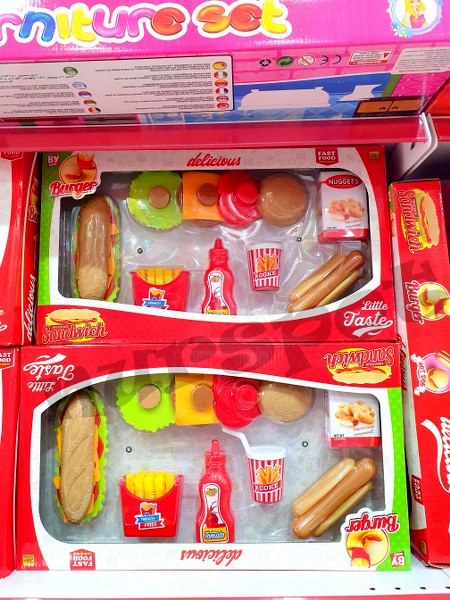 toptan oyuncak fast food seti   571