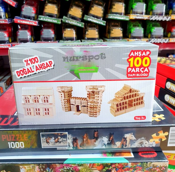 toptan ahşap bloklar 100 parça