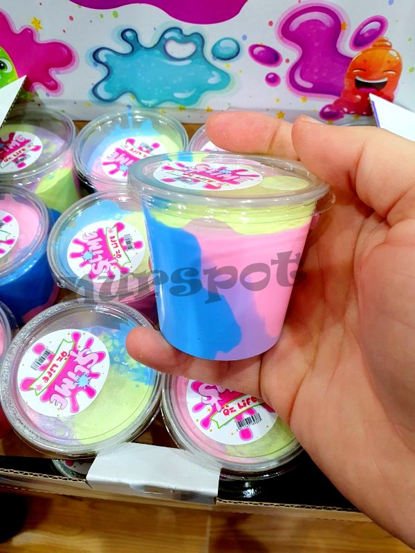 toptan slime  orta boy gökkuşağı iyi mal kokulu  9377