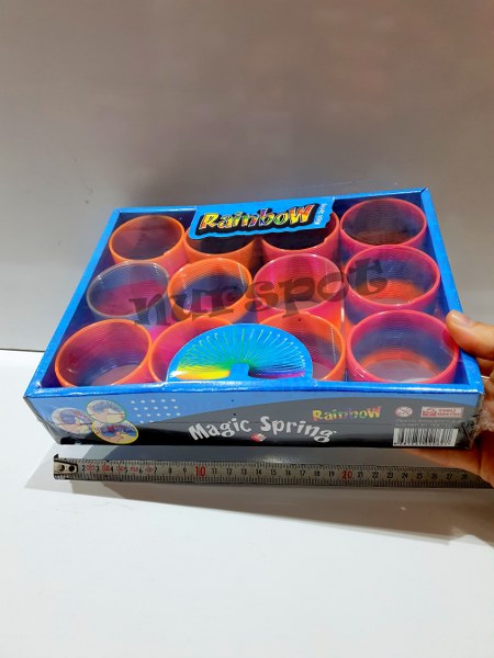 toptan akordiyon stres yayı gökkuşağı model 5 cm  0621