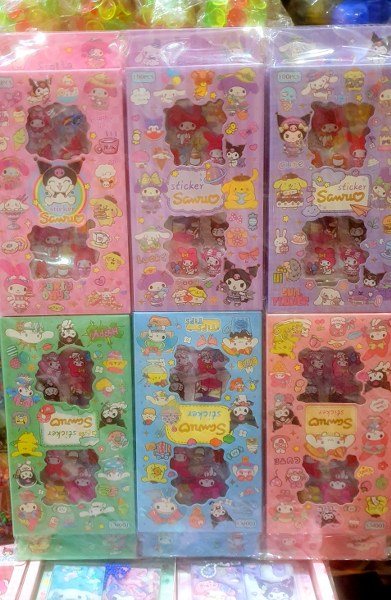 toptan sticker kutusu 100 lü  3372