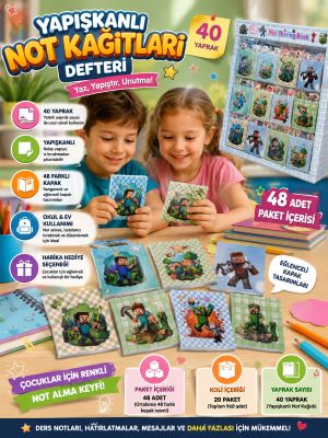 Yapışkanlı Not Kağıtları Defteri – Mini Sharing Book  5912