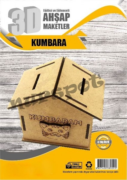 toptan ahşap eğitici kumbara   9291