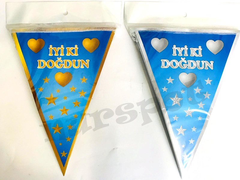 toptan parti süs üçgen flama 
