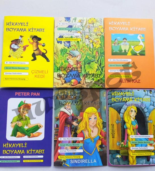 toptan hikayeli boyama kitabı 