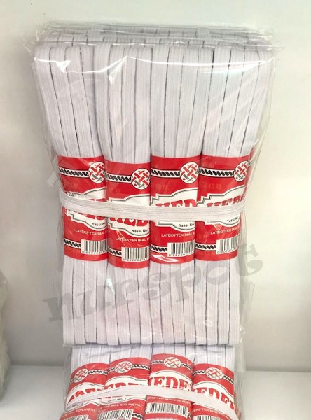 toptan don lastiği yassı 10 metre no:1 1mm