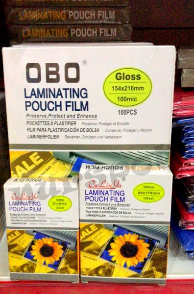 toptan laminasyon kağıdı laminating 154*216  ebat