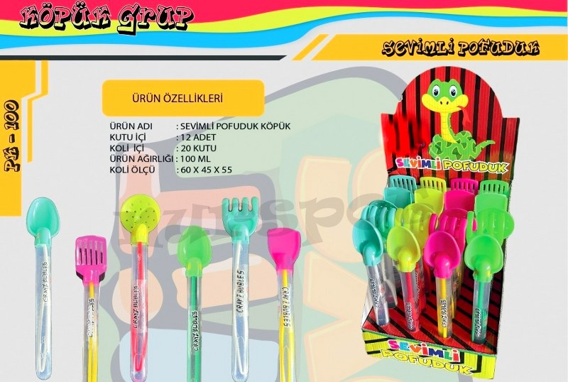 toptan baloncuk sopalı uzun tüp  100   6249