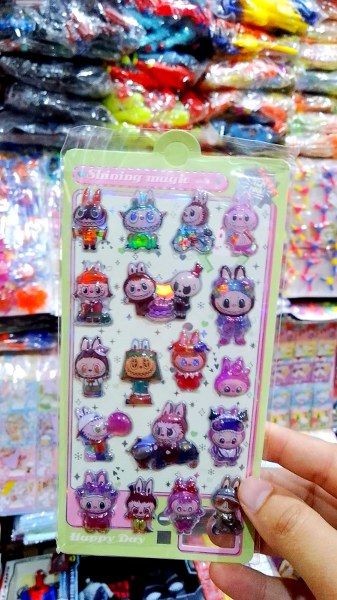 toptan sticker labubu kabartmalı 3d    4650