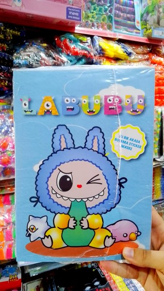 toptan boyama sticker maske seti 3 lü set