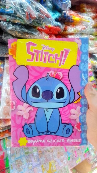 toptan boyama kitabı stickerli stitch model