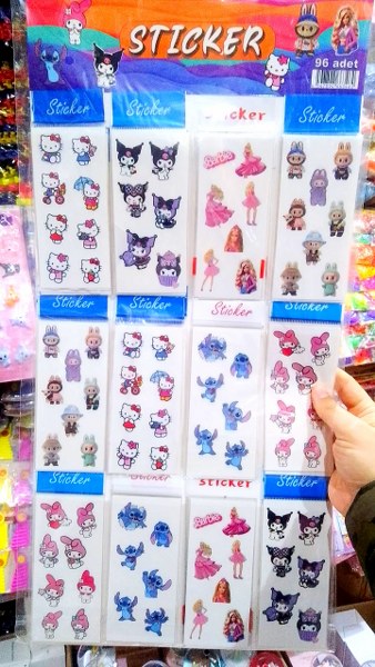 toptan ucuz sticker çeşitleri en hit karma serisi  3462