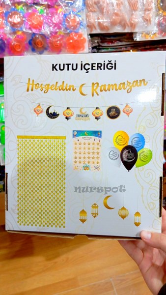 toptan hoş geldin ramazan süsü seti   4600