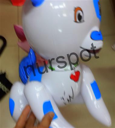 Pvc şişme mavi benekli köpek