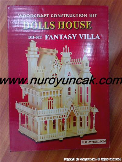 woodcraft construction kit dolls house yapboz