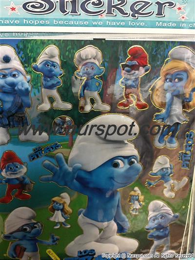 sticker şirinler