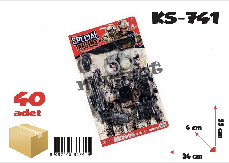 toptan oyuncak tabanca seti  741