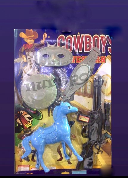 toptan oyuncak atlı kovboy seti  026