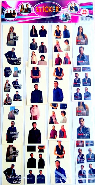 toptan ucuz sticker dizi serisi   4562