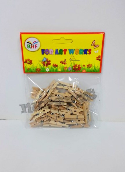 toptan ahşap mini mandal 2,5 cm 36 lı