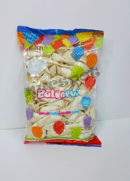 toptan dekorasyon balonu metalik beyaz