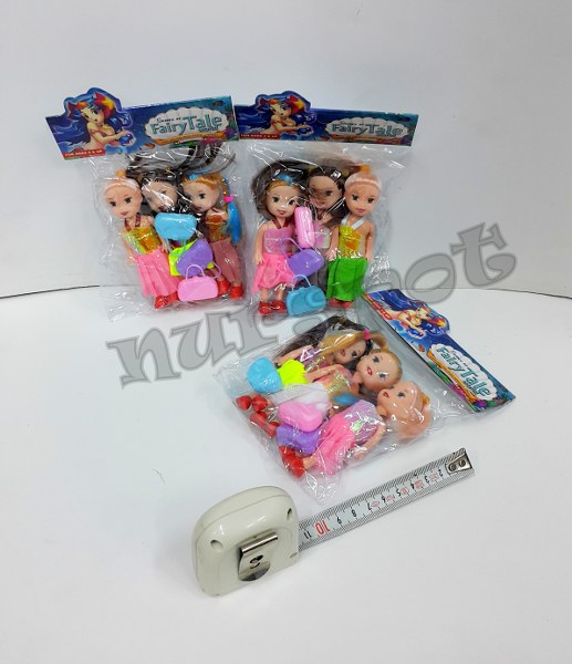 toptan oyuncak bebek 3 lü aksesuarlı