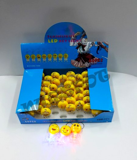 toptan oyuncak ışıklı anahtarlık emojili