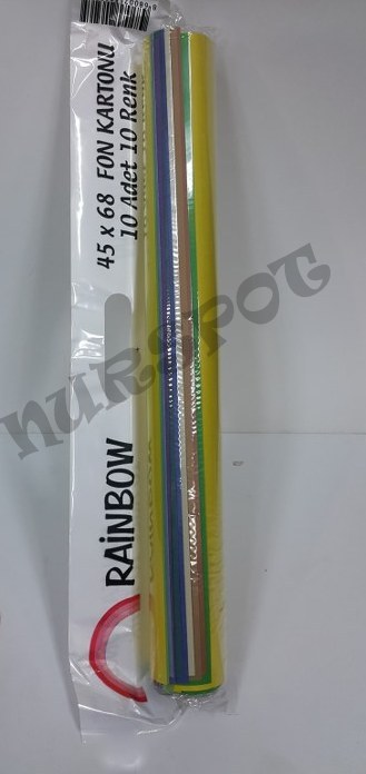 toptan fon karton 10 lu renkli 50*70   3265