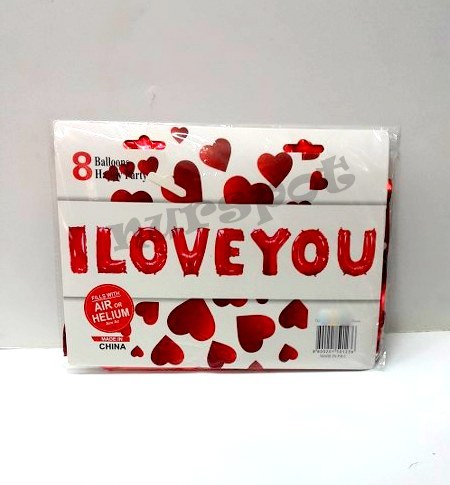 toptan folyo balon takımı ı love you