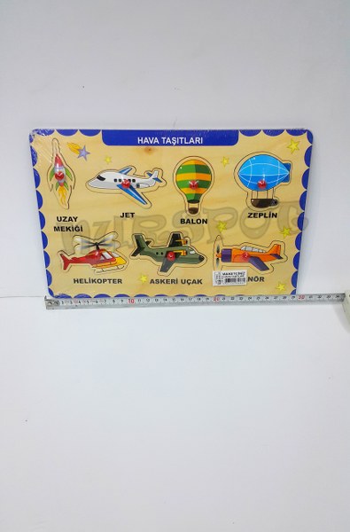 toptan ahşap tutmalı yapboz hava taşıtları