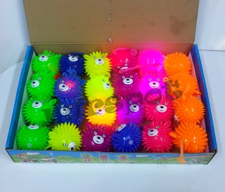 toptan ışıklı oyuncak parmağa takılan kirpi vinilli büyük boy  0125