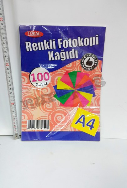 toptan renkli fotokopi kağıdı 100 lü