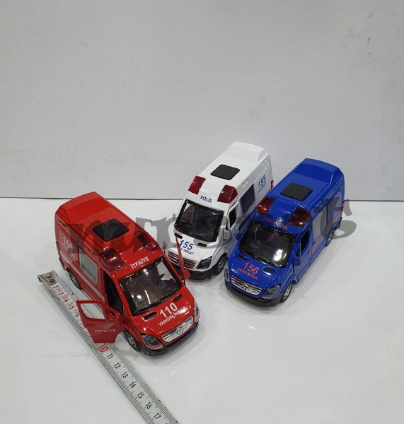 toptan oyuncak ambulans çek bırak kapı açılır  3031