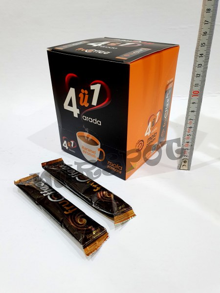 toptan 4 ü 1 arada hazır kahve 24 lü paket karamel aroma 9220