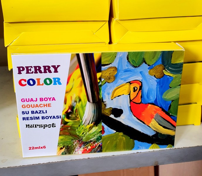 toptan guaj boya 6 lı perry