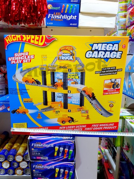 toptan oyuncak otopark seti iş makinalı mega boy  416