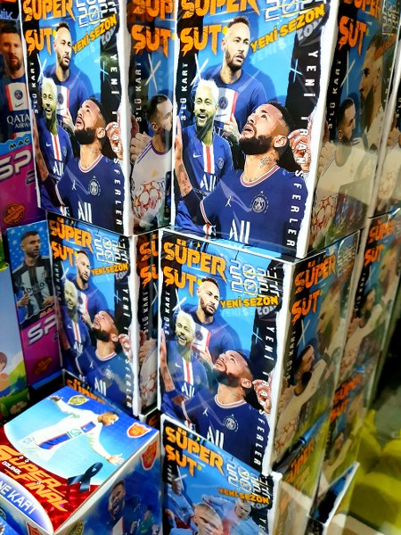 toptan futbolcu oyun kartları süper şut 3 lü paket 150 li