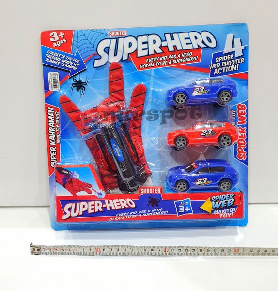 toptan oyuncak ağ atma aparatlı süper hero arabalı set  464