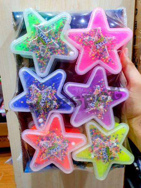 toptan slime yıldız model simli  9752