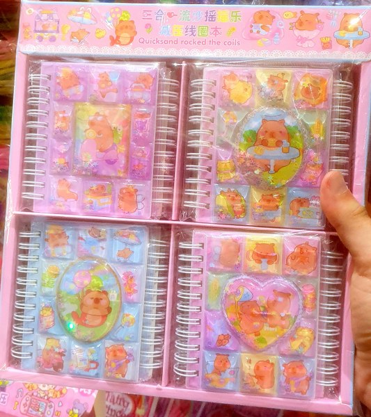 toptan sulu defter sticker capibara   1150