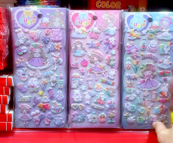toptan sticker kaliteli kabartmalı lüks  0305