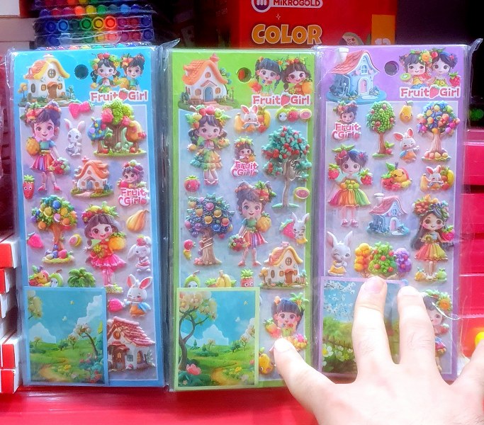 toptan sticker kabartmalı kalite  0558