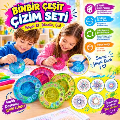 toptan çizim seti 6 parça