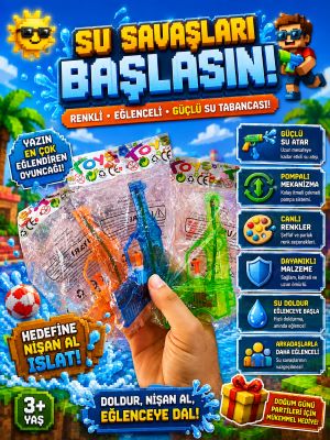 toptan oyuncak su tabancası küçük boy  5960