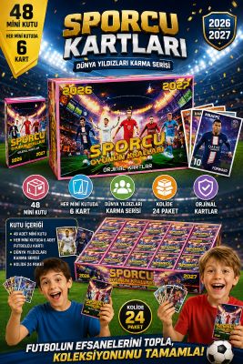 sporcu kartı en son serisi dünya yıldızları 48 mini kutulu  4306