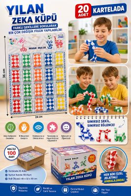 Yılan Zeka Küpü – Eğlenceli ve Yaratıcı Zeka Oyunu  0748